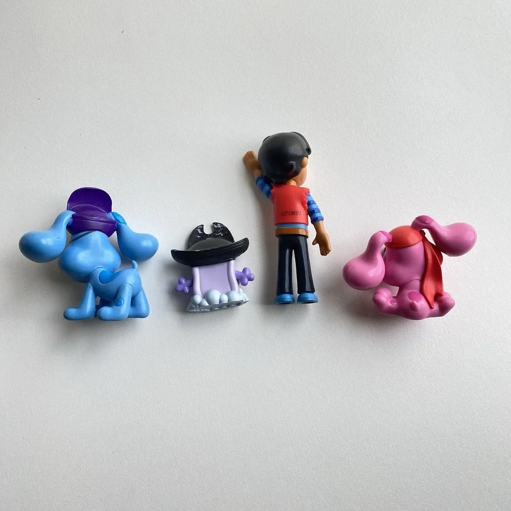 Blues Clues & You Pirate Themed Collectible PVC‎ Figures Cake Toppers 4 Pc Lot